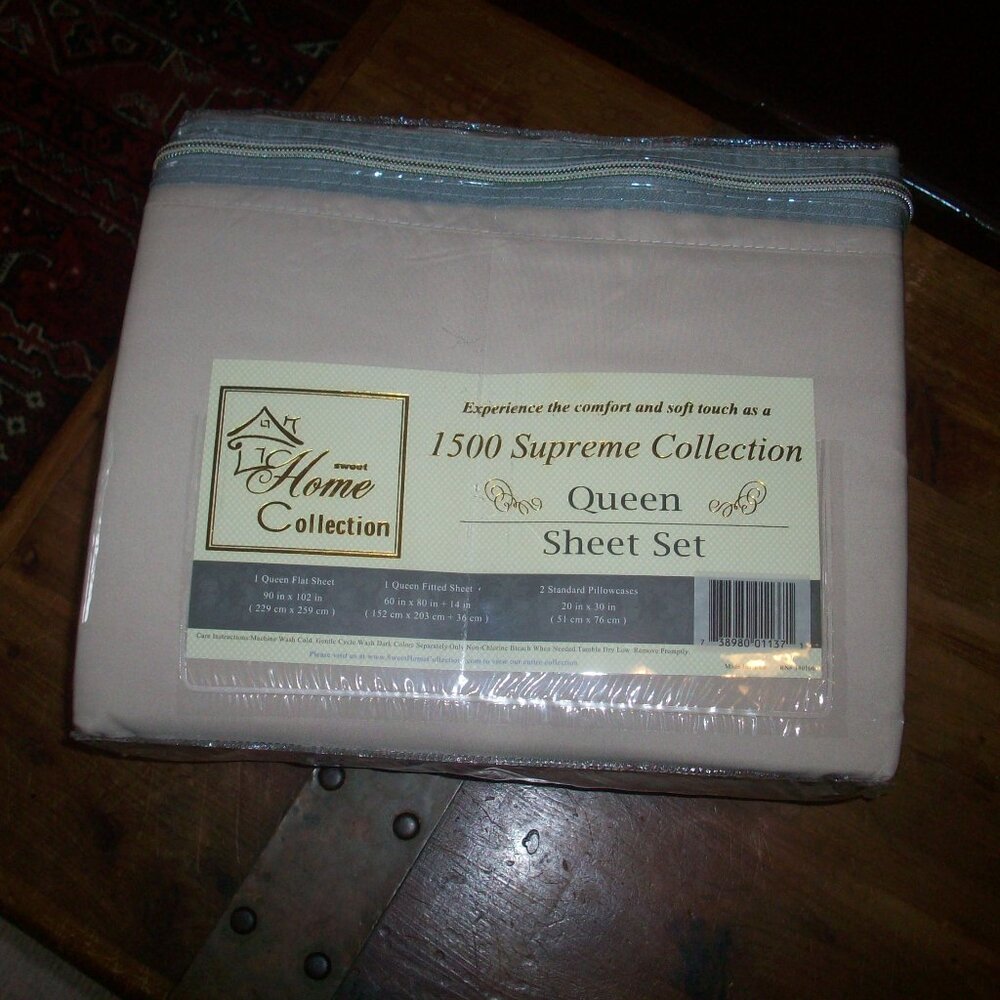 new Beige 1500 Supreme Sweet Home Collection  Sheet Set